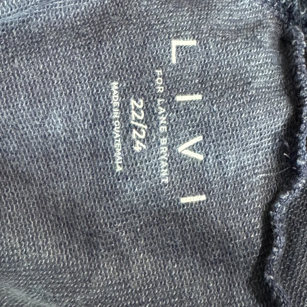 NWT Lane Bryant Distressed Navy Shirt - Picture 6 of 8